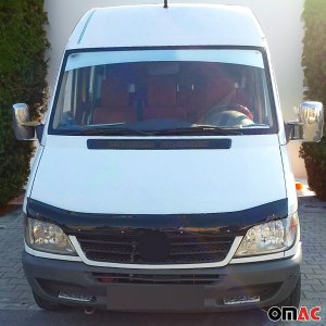 Mercedes Sprinter W903 Sun Deflector and Hood Deflector Kit - Omac - Wind Deflector 2Pcs - '00-'06 Mercedes Sprinter W903 Sun Deflector and Hood Deflector Kit - Omac - Wind Deflector 2Pcs - '00-'06